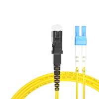 1m (3ft) Fiber Patch Cable 2 Fibers LC UPC Duplex to LC UPC Duplex Single Mode (OS2) Riser (OFNR) 2.0mm Tight-Buffered Yellow