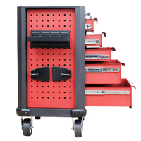 Chariot à outils de réparation automobile, chariot à outils professionnel, armoire de rangement roulante avec 5 tiroirs multiples pour garage et atelier