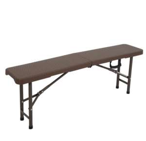 Nuova innovazione 122cm Rattan pieghevole a metà panca con l'alta qualità per ristoranti bar attività all'aperto parchi picnic - Product Image 2