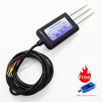 Sensor de Humedad del Suelo, Temperatura, Conductividad Eléctrica y Salinidad 4 en 1, RS485 Modbus SDI12 Lora Lorawan, para Agricultura