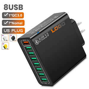 <span class=keywords><strong>Chargeur</strong></span> USB-A <span class=keywords><strong>30W</strong></span> Multi 8 Ports Charge Rapide Prise EU/US <span class=keywords><strong>Chargeur</strong></span> Mural pour <span class=keywords><strong>iPhone</strong></span> 17 16 15 13 Pro Max Samsung Huawei HONOR Xiaomi - Product Image 1