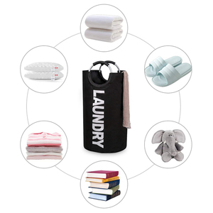 <span class=keywords><strong>Cesta</strong></span> de lavandería portátil impermeable, personalizada, con mango de metal, gran oferta, <span class=keywords><strong>2022</strong></span> - Product Image 5