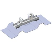 Rail de montage solaire miniature en aluminium ARTSIGN, léger, universel, kit de rail PV pour l'installation de panneaux solaires sur toiture en tuiles métalliques