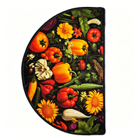Tapis de cuisine imprimé en boucle bouclée, bordure renforcée, lavable, vente en gros d'usine