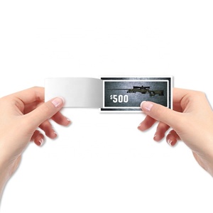 New Style Free Design Tear Off Cards Coated Paper Cmyk Digital Printing Custom Pull Tabs - Product Image 2
