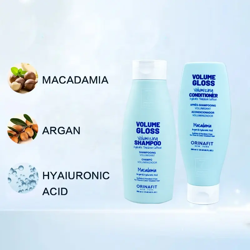 Macadamia Argan Rauwe Indiase Vietnamese Overvloedige Pluizige Haarproducten Shampoo Laat In Conditioner Keratine Haarserumverzorging