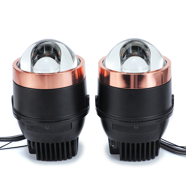 Biled Projectors 3inch Foglamp Billed Laser Projector Lens Fog Lamp 3 Inch BI LED Fog Lights for Car 3 Lasers