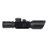 Lunette de Visée Lumineuse LUGER M9 3-10x42 Rouge-Vert pour Chasse en Extérieur à Longue Portée