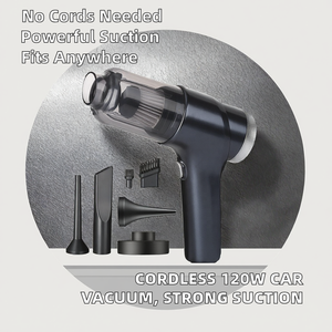 Aspiradora Inalámbrica Portátil de 120W con Gran Succión, Batería de 6000mAh, Limpieza de Autos, 4 Boquillas, Motor sin Escobillas y Función de Soplador de Aire - Product Image 2