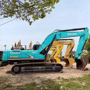 L'excavatrice de KOBELCO SK350 35 T a utilisé le tracteur de terrassement de machines de construction d'ingénierie moteur de noyau de poids d'opération de 35 tonnes - Product Image 6