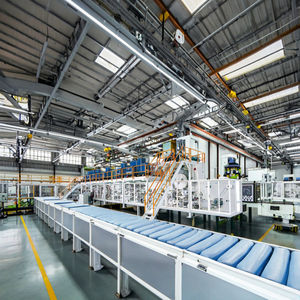 Gelişmiş kontrol sistemi ile bebek ve yetişkin bezi için tam otomatik yüksek hızlı üretim hattı bebek bezi yapma makinesi - Product Image 3