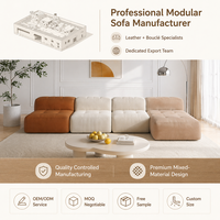 Juego de Sofás Seccionales en Forma de L, Estilo Nórdico, Convertible, con Espuma Viscoelástica de Alta Densidad, para Apartamentos, Salas de Estar y Hoteles