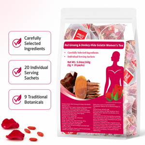 Bolsitas de Té de Ginseng Rojo Natural, 20 Unidades, Mezcla Herbal de Primera Calidad, Bebida Energética para la Vitalidad Femenina, Refresco Diario Puro - Product Image 5