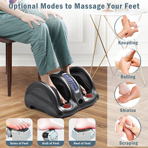 Masseur électrique pour <span class=keywords><strong>les</strong></span> <span class=keywords><strong>pieds</strong></span> et <span class=keywords><strong>les</strong></span> mollets, rouleau de shiatsu, vibration, stimulateur de la circulation sanguine, appareil de massage des <span class=keywords><strong>pieds</strong></span> avec télécommande - Product Image 3