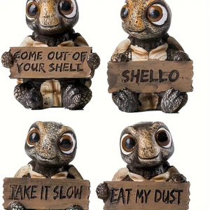 โมเดลตุ๊กตา2024ของเล่นรูปเต่าทะเลอีพ็อกซี่ฟิกเกอร์เต่าทะเลของตกแต่งสวนเต่าทะเล - Product Image 4