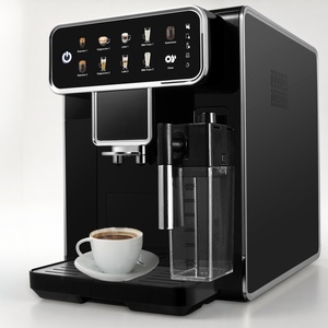 Cafetera Espresso Comercial Inteligente Totalmente Automática, Máquina Inteligente para el Hogar con Carcasa de Acero Inoxidable - Product Image 1