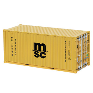 Modèle de conteneur maritime MSC à l'échelle 1:25 en ABS, ornement éducatif pour exposition - Product Image 1