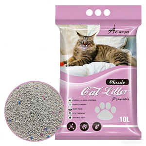 Litière pour chat agglomérante naturelle en gros, Bentonite, Fournisseur d'usine pour animaux de compagnie, Prix de gros, Sable de litière - Product Image 1