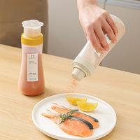 Bouteille à saupoudrer en plastique anti-humidité de style japonais pour farine, sucre, café, épices de barbecue - Usage commercial et domestique