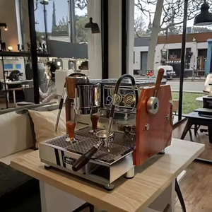 <span class=keywords><strong>Cafetera</strong></span> Espresso Comercial <span class=keywords><strong>Italiana</strong></span> Semiautomática Moderna y Más Vendida EM-40 con Bomba Rotatoria de Doble Caldera Independiente - Product Image 6