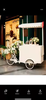 Chariot de crème glacée à la glace à l'eau mobile de conception classique Acheter camion de nourriture mobile étal de marché de nuit remorque mobile de camion de nourriture