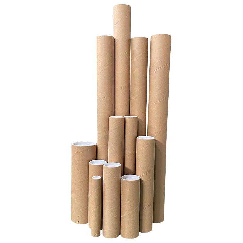 Kraft Paper Hollow Circular Paper Tube, 5mm Thickened, Customizable