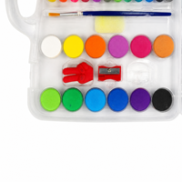 Kit de dessin pour enfants de 65 pièces avec marqueurs à pointe feutre, crayons de couleur, pastels à l'huile, aquarelles, pinceaux, palette et boîte de rangement