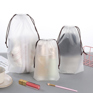 Sac en plastique à cordon personnalisé, sac à cordon pour vêtements, sac en PVC à cordon, petit sac transparent à cordon - Product Image 1