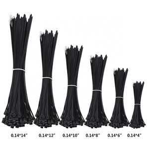 สายรัดเคเบิลพลาสติกแบบล็อคอัตโนมัติ สีดำ 100 ชิ้น สายรัดเคเบิลแบบรัดซิป สายรัดไนลอน - Product Image 3