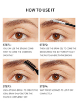 Gel fixateur et sculptant pour sourcils minéral transparent longue tenue waterproof pour marque privée