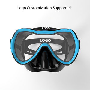 หน้ากากดำน้ำป้องกันหมอก HD แบบกำหนดเองขอบซิลิโคนนิ่มแว่นตาสำหรับว่ายน้ำใสแว่นตาปริมาณต่ำกันน้ำ - Product Image 2