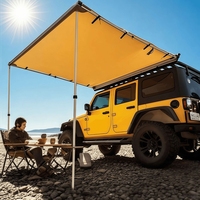 Parasol de voiture CE anti-UV en tissu Oxford, portable, pour camping extérieur, tente latérale pour SUV, tente de toit