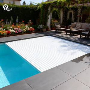 Water Crown Modern Design PC <b>Pool</b> Cover Auto Retractable Polycarbonate <b>Pool</b> Deck Cover - Product Image 4