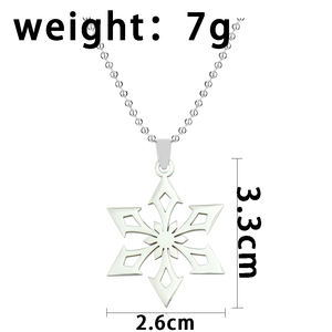 Collier pendentif en acier inoxydable Genshin Impact Vision, œil de Dieu, Pyro, Cryo, Electro, Dendro, Geo, Anemo, Hydro, collier ras du cou - Product Image 2