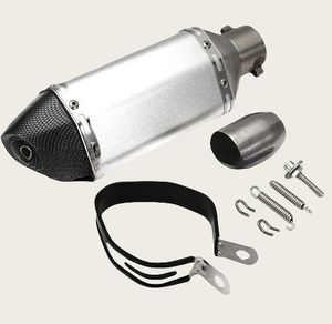 Pot d'échappement universel en acier inoxydable hexagonal pour moto, silencieux de moto en fibre de carbone - Product Image 2