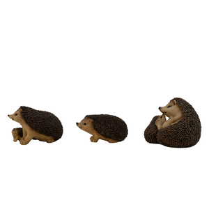 Ornamenti da <span class=keywords><strong>giardino</strong></span> con animali realistici personalizzati graziosi statuette di <span class=keywords><strong>riccio</strong></span> in resina in miniatura - Product Image 2