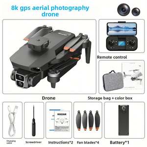 L106 8K Dron Cuadricóptero con Flujo Óptico GPS, Motor sin Escobillas, ESC, Control Remoto, Juguete de Avión para Fotografía Aérea, 3KM, Hecho de Plástico - Product Image 2