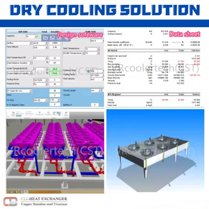 Water Spray Type Air Cooled Condenser Dry Air <strong>Liquid</strong> <strong>Cooler</strong> for Database Cooling System - Product Image 4