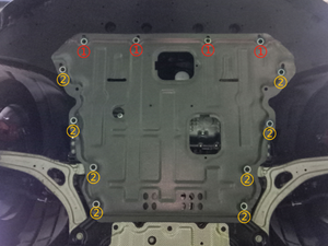 Plaque de protection de moteur en acier 3D de qualité stable d'expédition rapide pour <span class=keywords><strong>Ford</strong></span> Escape 2020-2023 - Product Image 2