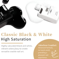 TRIONE 15ml Gel Polish Effet Craquelé Semi-Permanent Séchage à l'Air Colle Craquelée Base Blanche pour Nail Art OEM Marque Privée