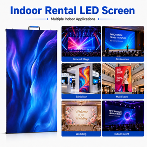 หน้าจอ LED ให้เช่าในอาคาร Ultra-Clear P1.953 ขนาด 500x1000 มม. พร้อมอัตราการรีเฟรช 3840Hz สำหรับการแสดง - Product Image 6