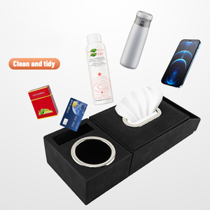 Boîte de rangement pour accoudoir de voiture avec porte-gobelet couvercle de boîte de console d'accoudoir universel - Product Image 5