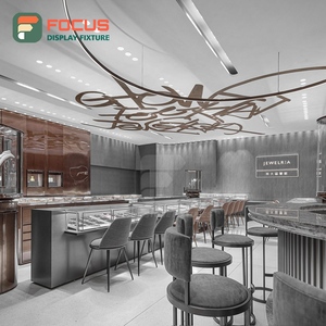 Exhibidor de Joyería Minimalista con Acabado Laminado, Mostrador de Exhibición para Tienda de Joyería - Product Image 2