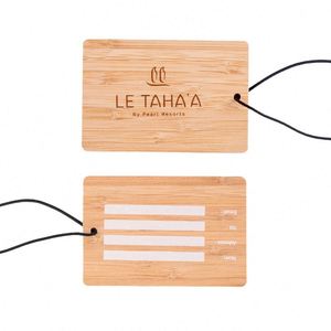 Hot Sale Custom Personalized <b>Gift</b> Bamboo Luggage Tag for Travel - Product Image 6