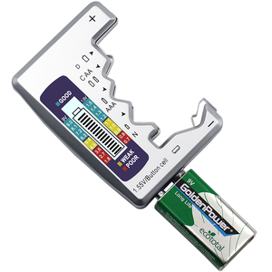 Tester batteria digitale Display LCD C <span class=keywords><strong>D</strong></span> <span class=keywords><strong>N</strong></span> AA AAA 9V 1.5V cella a pulsante batteria controllo capacità strumento diagnostico di capacità - Product Image 3