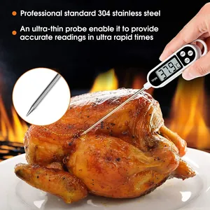 <span class=keywords><strong>Thermomètre</strong></span> alimentaire domestique de type stylo en acier inoxydable, <span class=keywords><strong>thermomètre</strong></span> de cuisson pour lait et aliments - Product Image 6