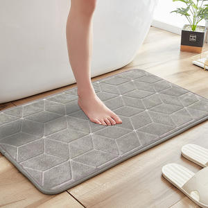 בית חרושת אלמוגים מקטיפה מחצלות מים סופג מים ולא להחליק פוליאסטר פשוט שטיח כניסה - Product Image 4