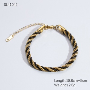 Pulsera/Joyería Zoryn para Mujer, Estilo Veraniego, Moderna, de Acero Inoxidable con Baño de Oro de 18K, Resistente al Desgaste, Diseño de Espirales - Product Image 6