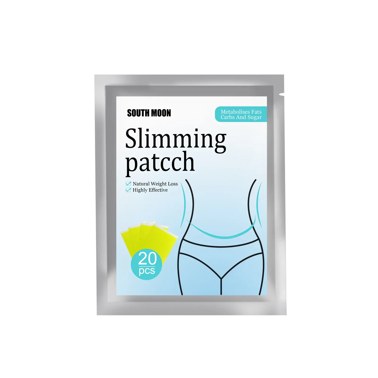 South Moon Natural Herbs ombelico Sticker Patch modellanti per il corpo 20 pezzi Patch dimagrante bruciare velocemente i grassi e perdere peso prodotti