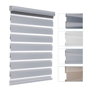 Couverture en aluminium de bureau Stores zébrés intégrés Plain Waterproof Premium Design <span class=keywords><strong>Smart</strong></span> Rechargeable Motorisé French Window - Product Image 4